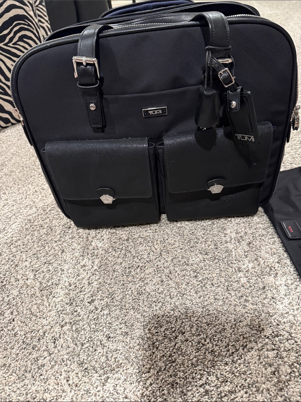 Tumi carry on bag
Carried on one time